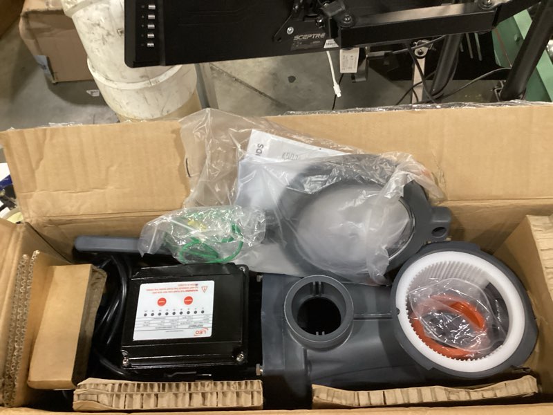 Condition photo showing Good Condition for leo in/above ground pool pump high flow powerful self priming pool pump,black