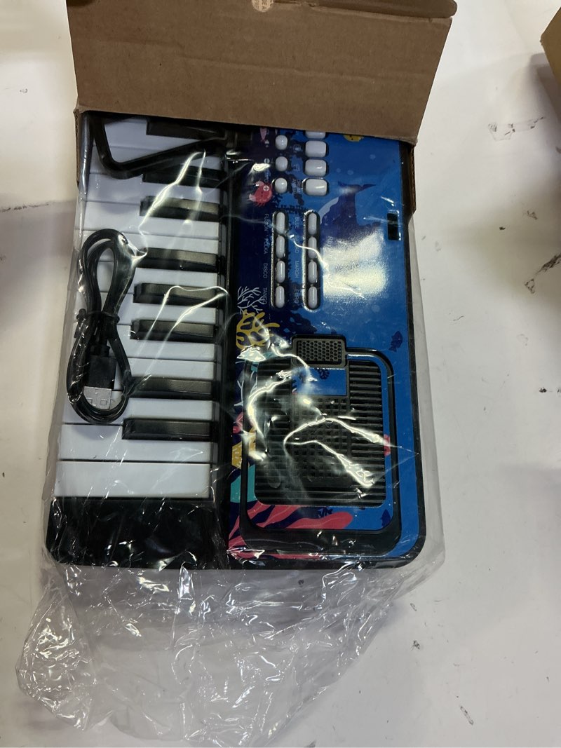 Condition photo showing Good Condition for Upgraded 37 Keys Kids Piano Keyboard with Microphone Music Stand – Portable Musical Toys for Toddlers Ages 3 4 5 6 Boys Girls Birthday Gift - Black