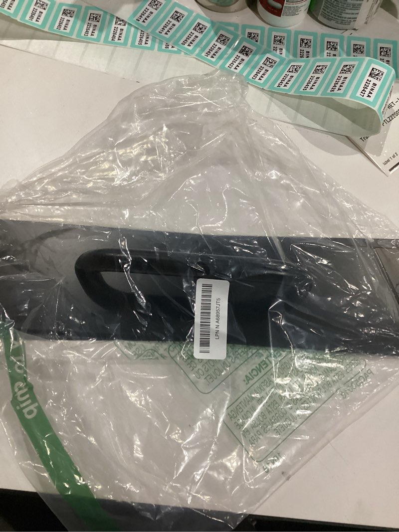 Condition photo showing As Is for Sumnacon 1 Set 16" Stainess Steel Door Handle Pull & Push Plate - Heavy Duty Gate Handle Bar for Home/Office/Warehouse/Public,Suitable of Wooden/Composite Door with Screws,Brushed (Black)