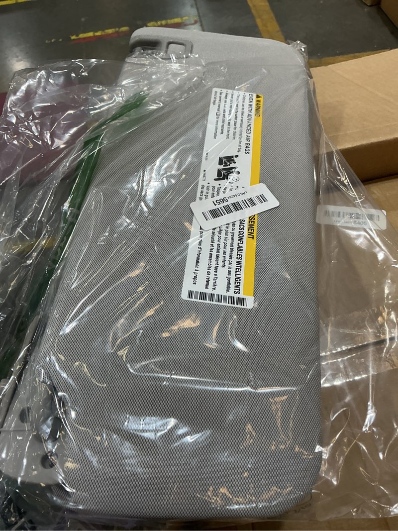 Condition photo showing New/Like New for left and right sun visor gray compatible with 2015-2019 chevrolet silverado suburban tahoe gmc sierra yukon/xl cadillac escalade/esv#22870346 23459643 left and right(driver & passenger side)