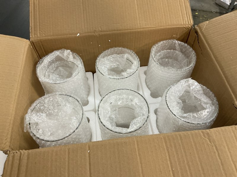 Condition photo showing New/Like New for phosphor hurricand candle holder 18 pcs, glass pillar candle holder, clear glass cylinder candleholder glass cylinder vase for centerpieces wedding party decoration clear 18pcs