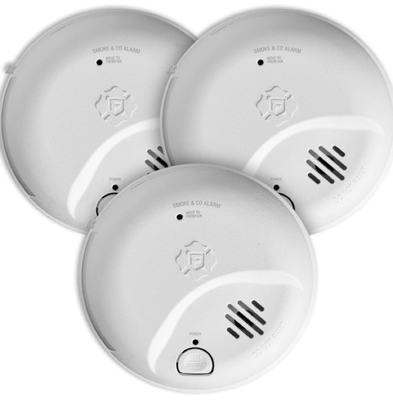 First Alert SMICO100-AC Interconnect Hardwire Combination Smoke & Carbon Monoxide Alarm with Battery
