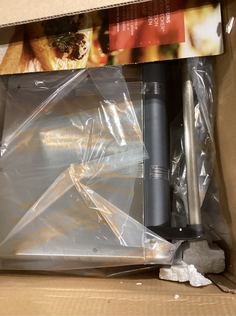 black+decker tod3300ss 6-slice digital convection countertop oven - stainless steel