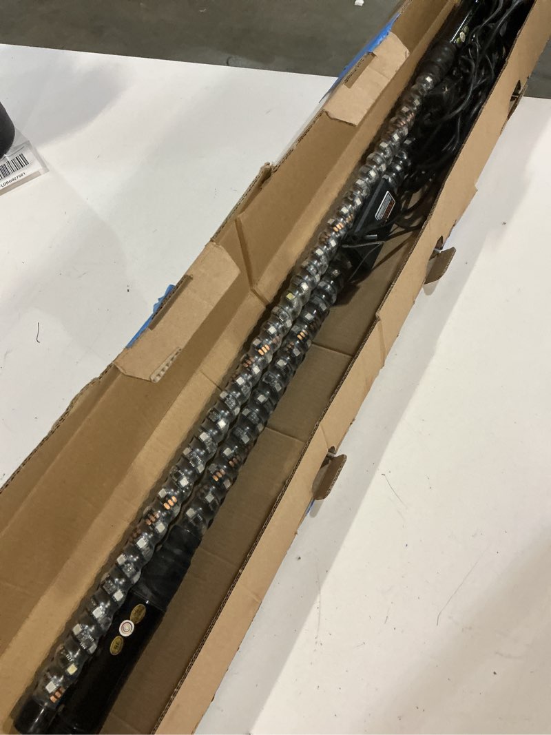 Condition photo showing Good Condition for Nilight 2PCS 3FT Spiral RGB Led Whip Light with Spring Base Chasing Light RF Remote Control Lighted Antenna Whips for Can-Am ATV UTV RZR Polaris Dune Buggy Offroad Truck 3FT -2PCS Light RGB