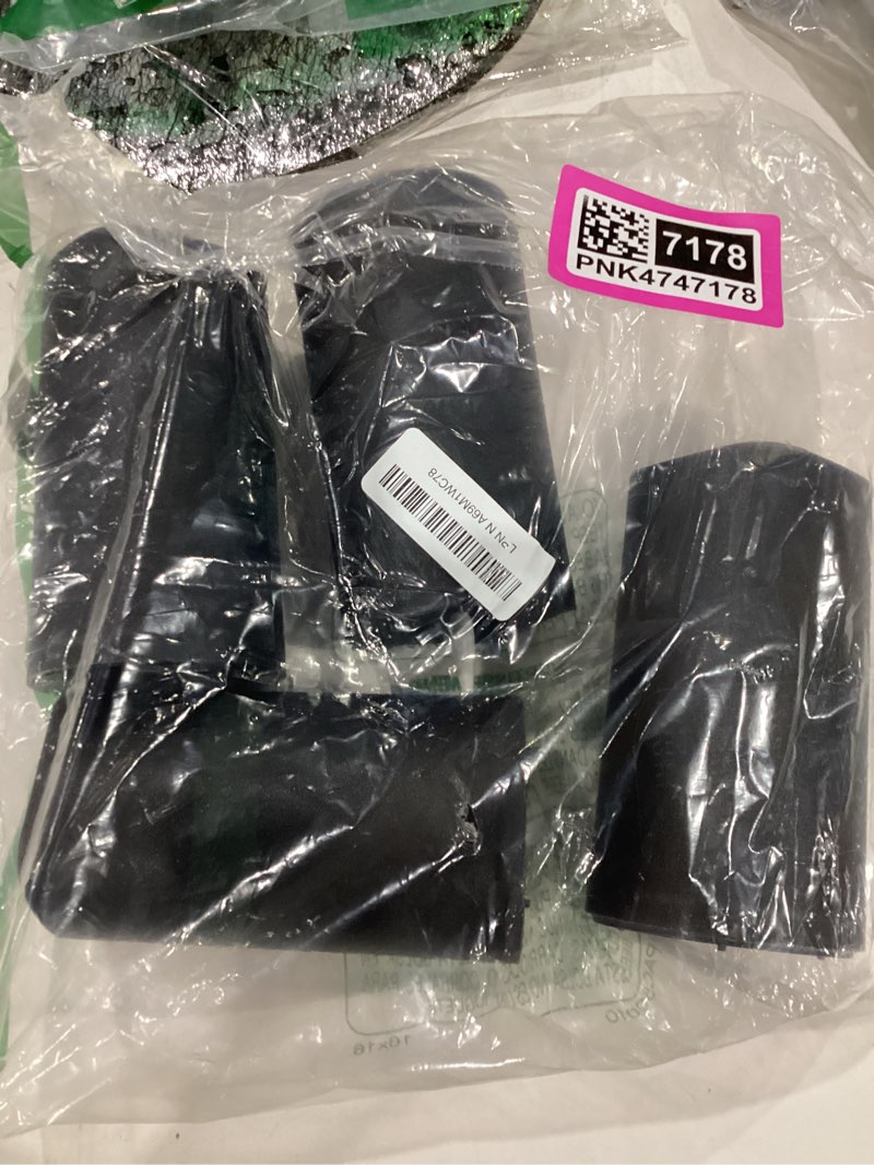 Condition photo showing Good Condition for Lezonic Black Flameless Waterproof Outdoor Candles with Remote, 4Pcs Battery Operated Candles LED Flickering Dancing Flame, Built-in String Lights for Halloween Patio Room Decor, 3.25" x 6"