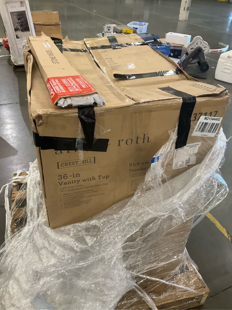 36-in vanity with top