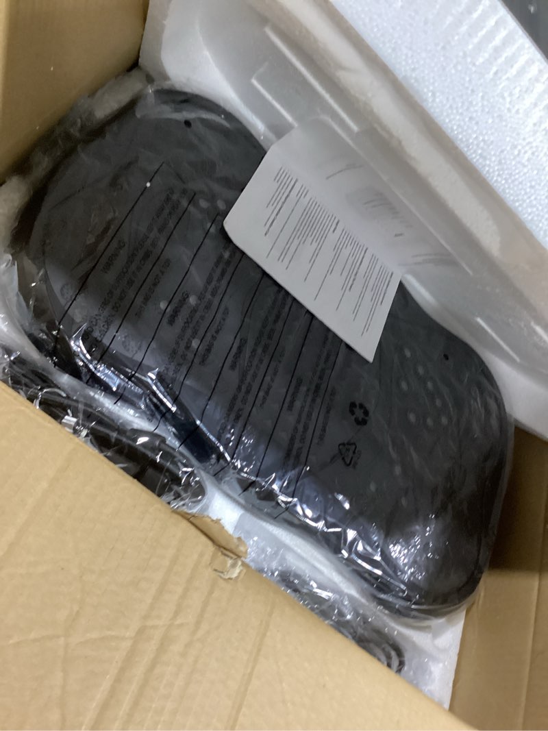 Condition photo showing Good Condition for vibration plate exercise machine, lymphatic drainage machine for weight loss, lymphatic drainage & muscle recovery, multiple speeds with bluetooth & remote, max user weight 330lbs pure black