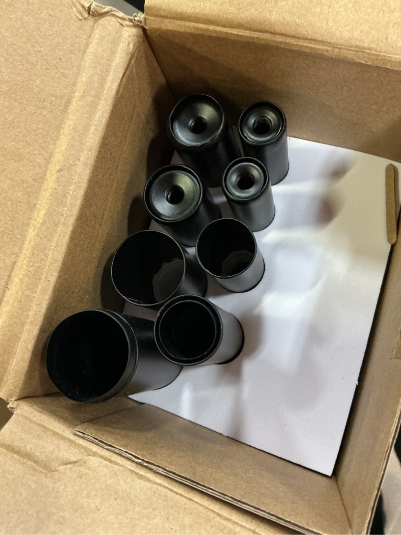 Condition photo showing Good Condition for double curtain rod 66 to 120 inch, hotozon 1 inch heavy duty double curtain rods for windows 54 to 116 inches(4.5-9.6 ft), telescoping drapery rod with simple end finials, black black 66-120"