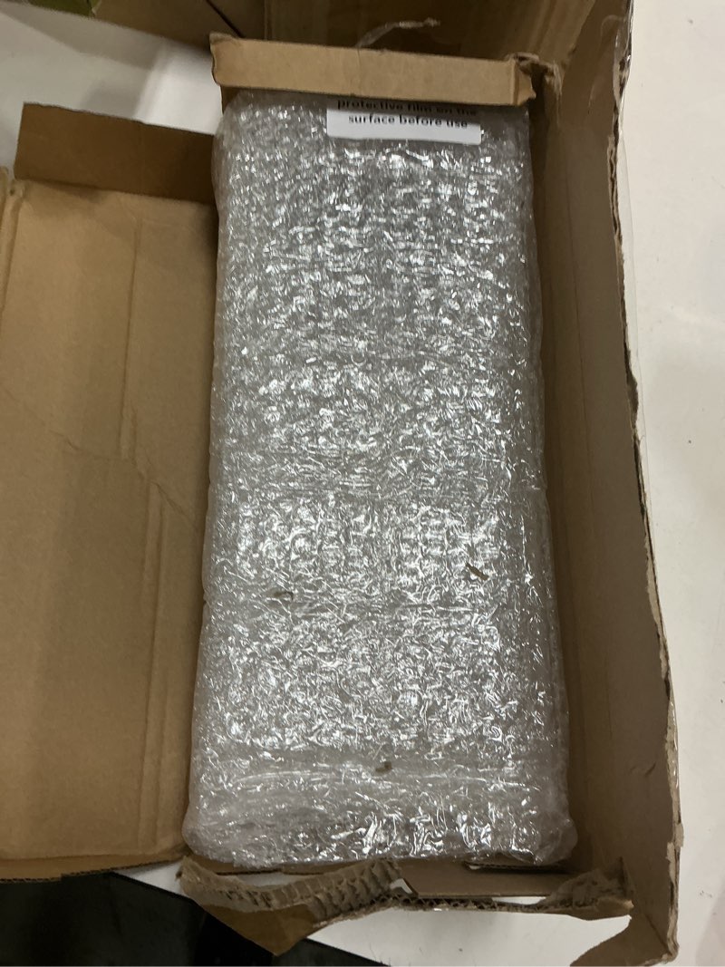 Condition photo showing Good Condition for maitys 3 pcs acrylic vanity tray bathroom tray for serving vanity makeup organizer clear hand towel kitchen countertop makeup perfume cosmetics organizer valentine gift (11.8 x 5 inch) 3 11.8 x 5 inch