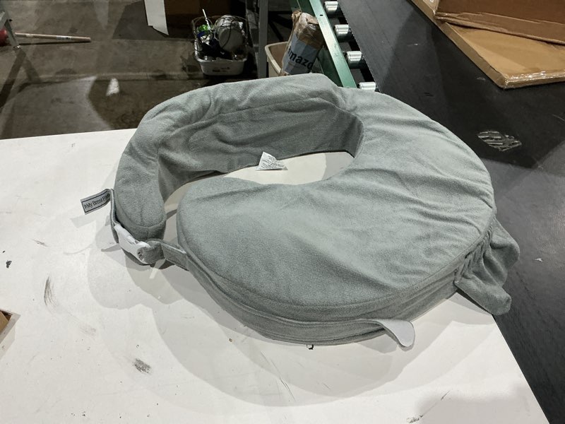 Condition photo showing As Is for my brest friend nursing pillow - deluxe - enhanced comfort w/ slipcover - ergonomic breastfeeding pillow for ultimate support for mom & baby - adjustable pillow w/ handy side pocket, evening