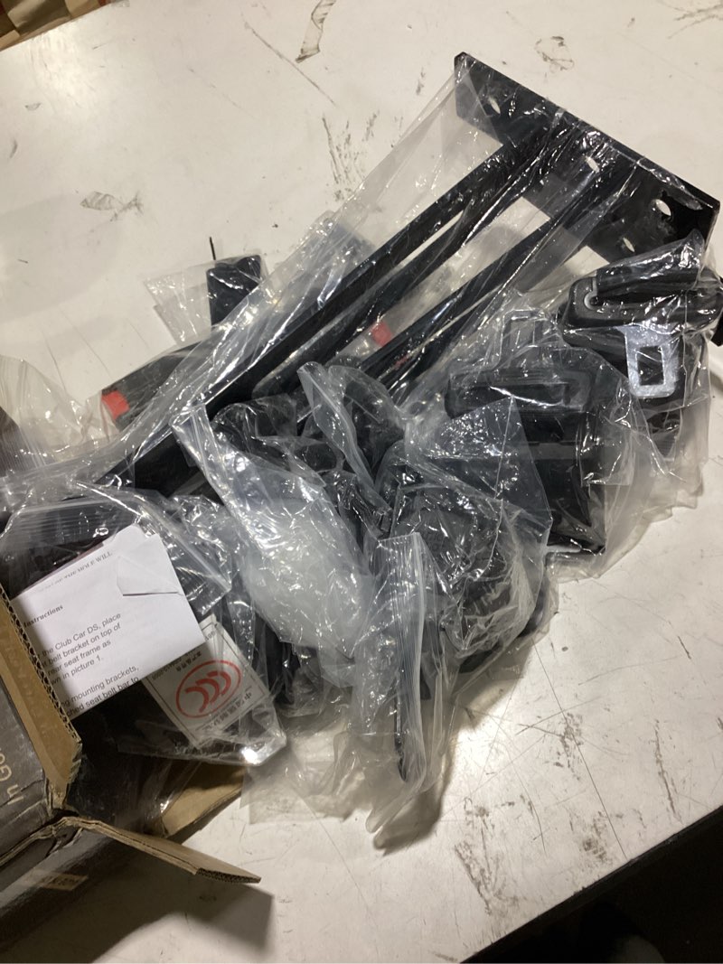 Condition photo showing Good Condition for 10l0l 2-point golf cart seat belts, 42" retractable belts with bracket street-legal upgrades fits most (2+2) /(4+2) passenger for yamaha ezgo txt club car ds golf carts front/rear seat | 2-point, (2+2)/(4+2) passenger, front/rear seat, street-legal upgrade, no-drill install, includes bracket & hardware