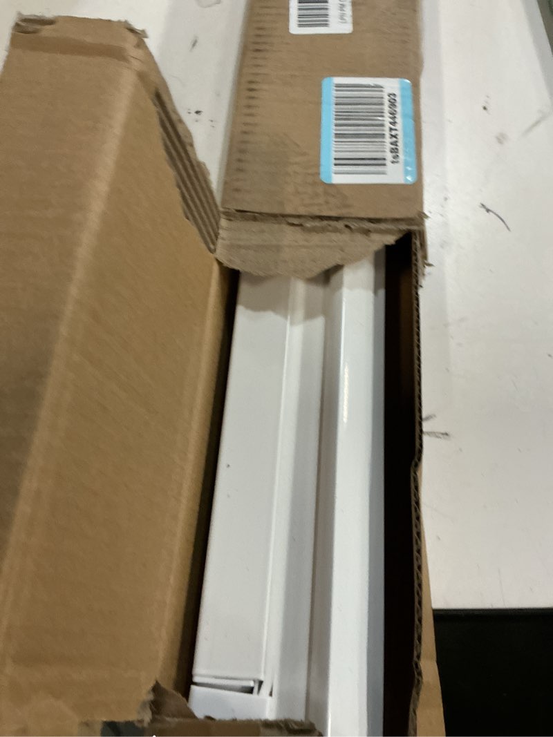 Condition photo showing As Is for lazblinds cordless cellular shades, no tools no drill light filtering honeycomb shades pleated blinds for windows, 30.5'' w x 48'' h, white light filtering-white 30 1/2'' w x 48'' h