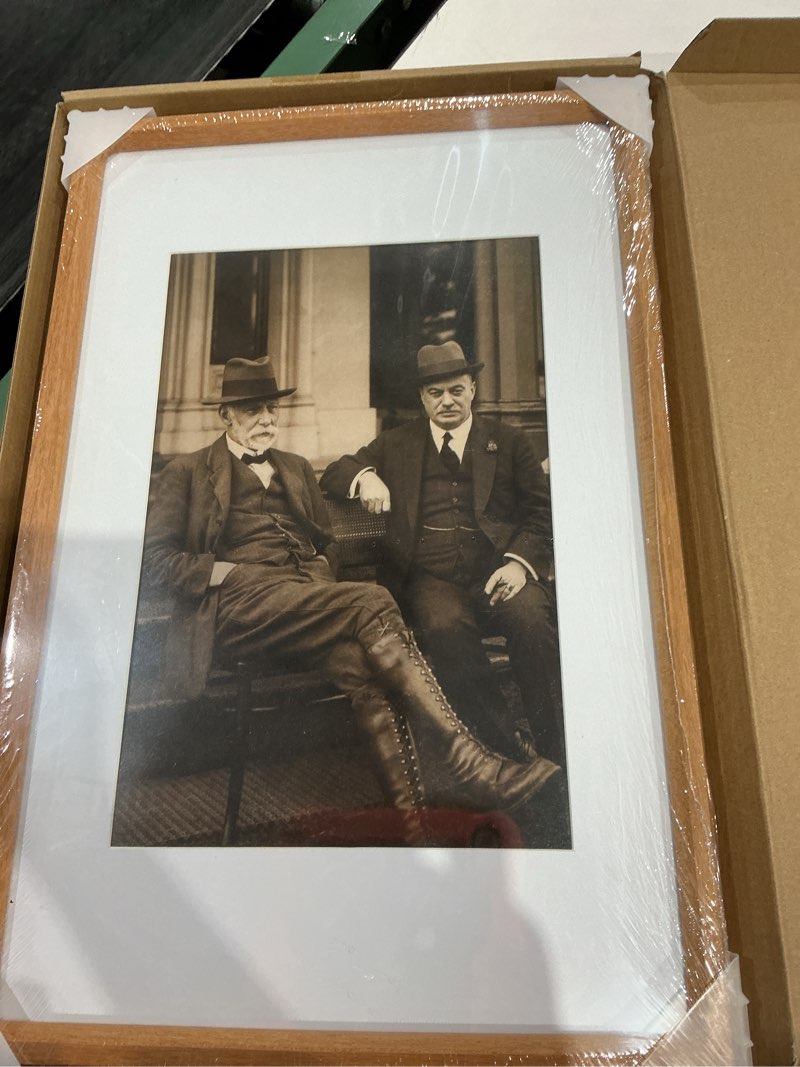 Condition photo showing Good Condition for heimlove 11x17 picture frames natural teak,original wood hand make crafted diploma frame with mat to 8x12 graduation picture display,family picture,wedding picture,photo,certificate wall mounted 11"x17"|mat to 8"x12" natural teak