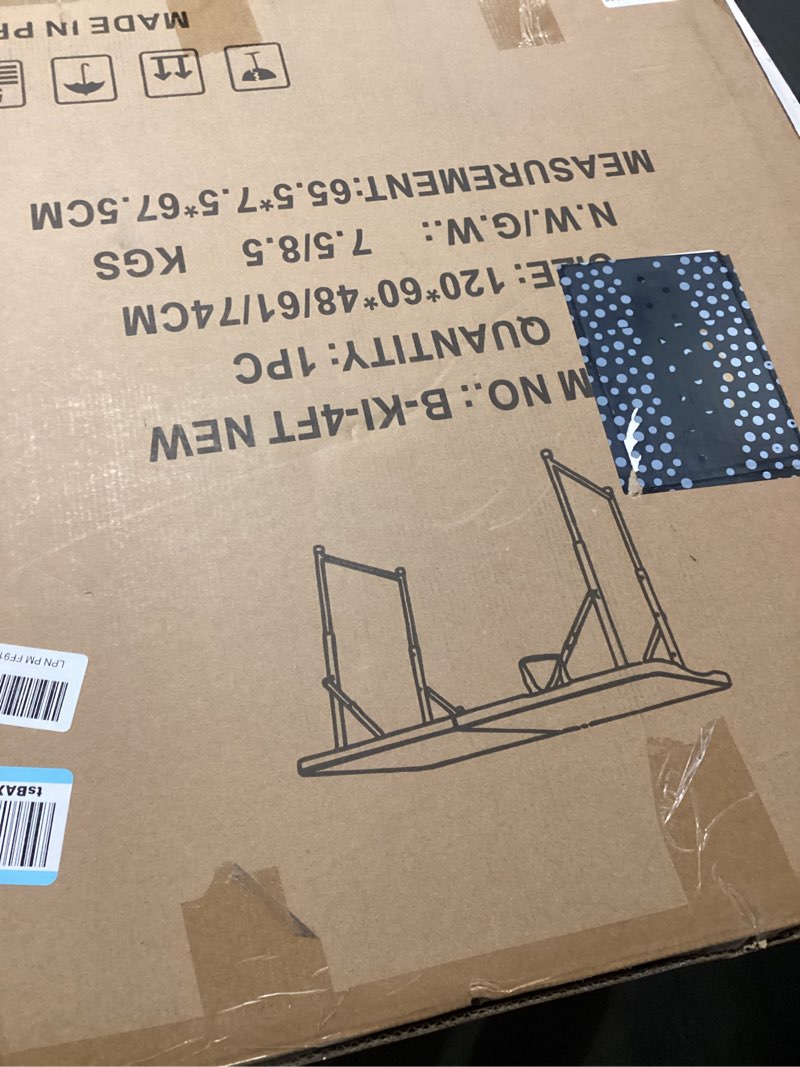 Condition photo showing New/Like New for forup folding utility table, 4ft fold-in-half portable plastic picnic party dining camp table white 4 ft