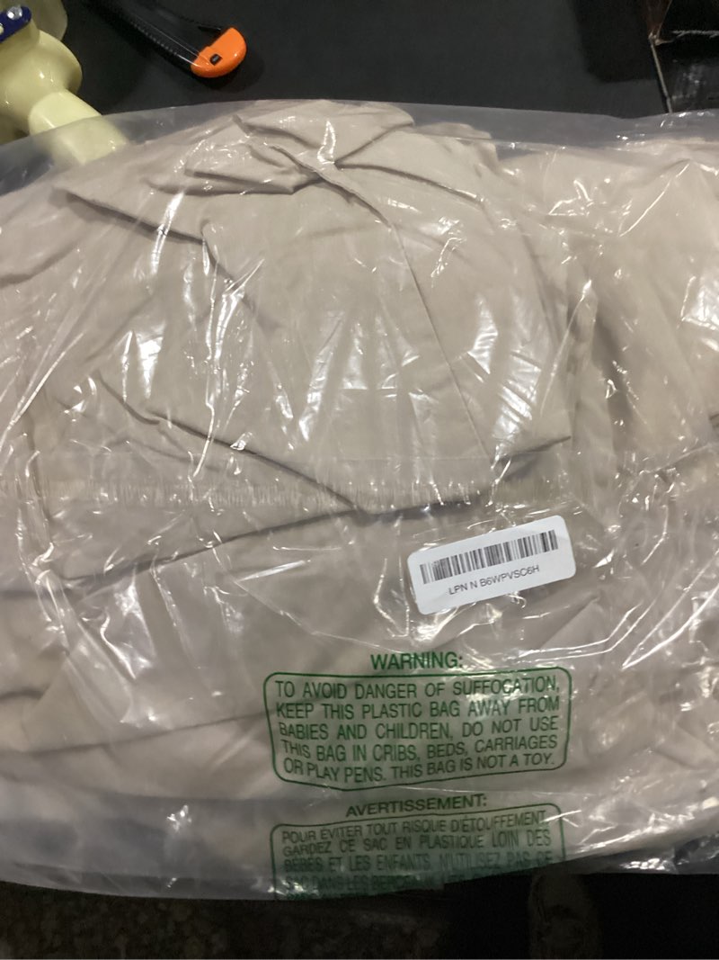 Condition photo showing Good Condition for bedsure 100% washed cotton duvet cover king size - oatmeal minimalist cotton duvet cover linen like for all seasons - gentlesoft™ plain simple bedding (oatmeal, king, 104"x90") king (104" x 90") 02 - oatmeal (no comforter)