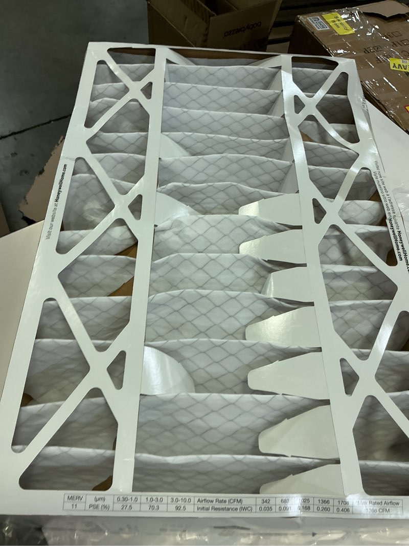 Condition photo showing As Is for honeywell fc100a1029 16 x 25 x 4 media air filter (merv 11)