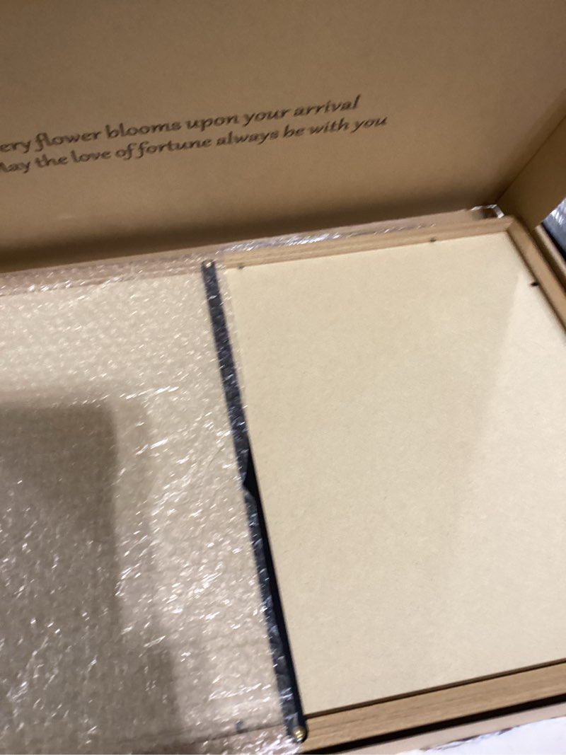 Condition photo showing New/Like New for Wood Frame William Morris Wall Art Set of 3, Vintage Botanical Floral Canvas Wall Decor Painting, Farmhouse Artwork Aesthetic Posters Prints for Living Room Bedroom Bathroom 16x24In Framed Colorful Flowers 24"L x 16"W