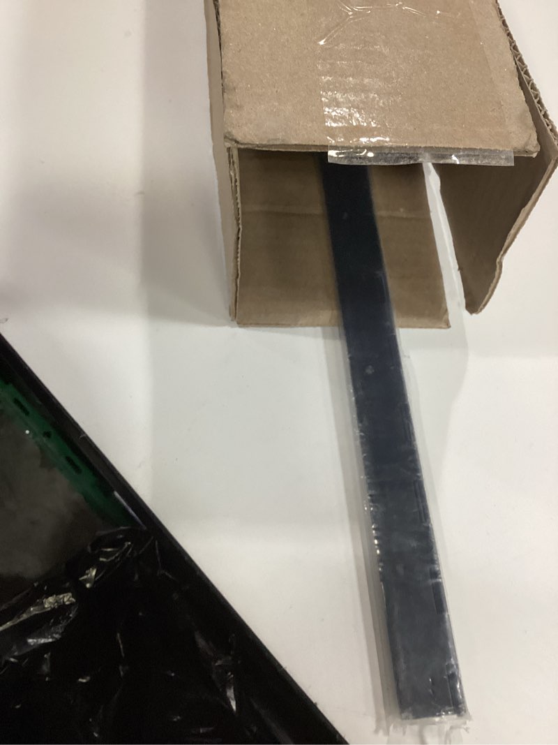 Condition photo showing As Is for 30 Inch Black Heavy Duty Piano Hinge Continuous Stainless Steel 304 (2-Pack), Surface Mount Cabinet Hinges Matte Black 30"x2" for Large Cabinet, Industrial Storage & Equipment Door