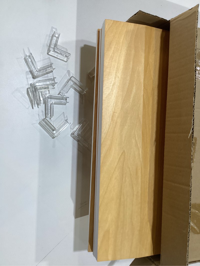 Condition photo showing Good Condition for Small Size Wire Shelf Cover for Pantry, Wood Shelf Covers for Wire Shelving, 15x11.8inch, 5pcs, Perfect for Rack Covers and Shelving(Smal)