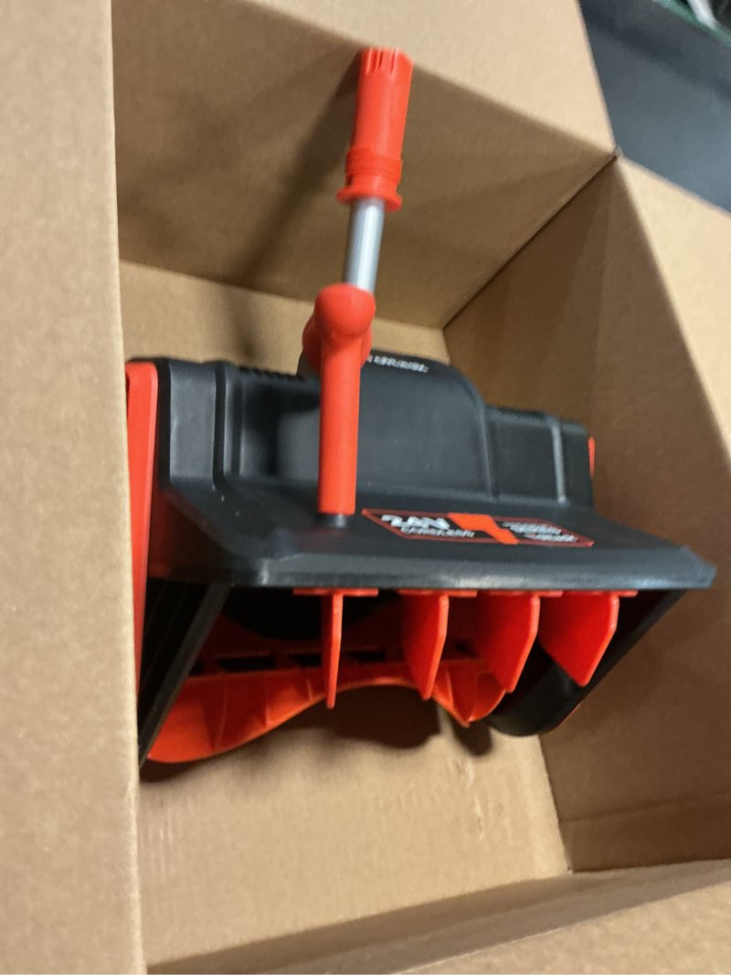 Condition photo showing As Is for VOLTASK Cordless Snow Shovel, 24V | 13-Inch | 4-Ah Cordless Snow Blower, Battery Snow Blower with Directional Plate & Adjustable Front Handle (4-Ah Battery & Quick Charger Included)