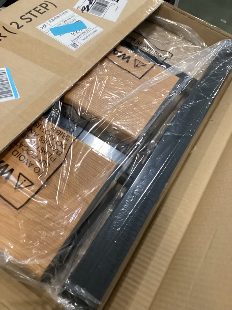 Condition photo showing New/Like New for Taranta 2 Step Ladder,Aluminum Lightweight Folding 2 Step Stool with Anti-Slip Wide Pedal, 330lbs Capacity Step Ladder for Household,Kitchen,Office - BlackWoodgrain Black&woodgrain 2 Step