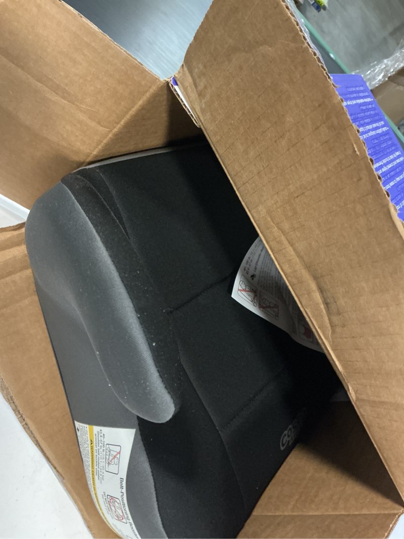 Condition photo showing As Is for cosco kids rise lx booster car seat, fossil black