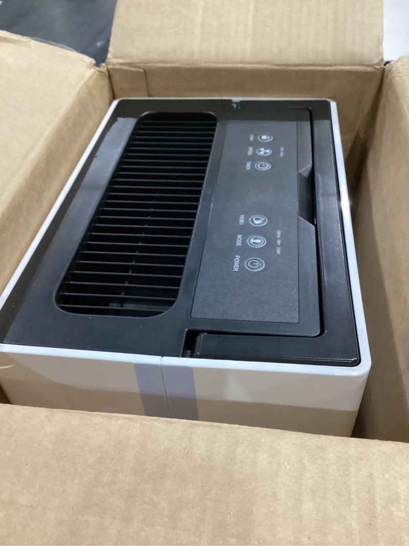 Condition photo showing Good Condition for 4500 Sq.ft Energy Star Dehumidifier for Home Basement, Glowells 52 Pints Large Room Dehumidifier with Drain Hose & Water Tank 0.58 Gal, Dehumidifiers with Smart Humidity Control, Auto Defrost