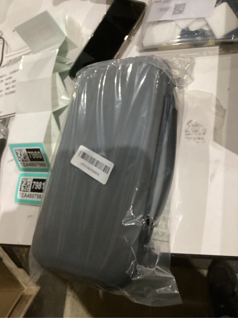 Condition photo showing New/Like New for Boobowl Bluetooth Microphone Wireless Case Digital Microphones, Portable Wireless Mic Box for Rechargeable Battery, Receivers, Adapter (Bag Only)-Grey