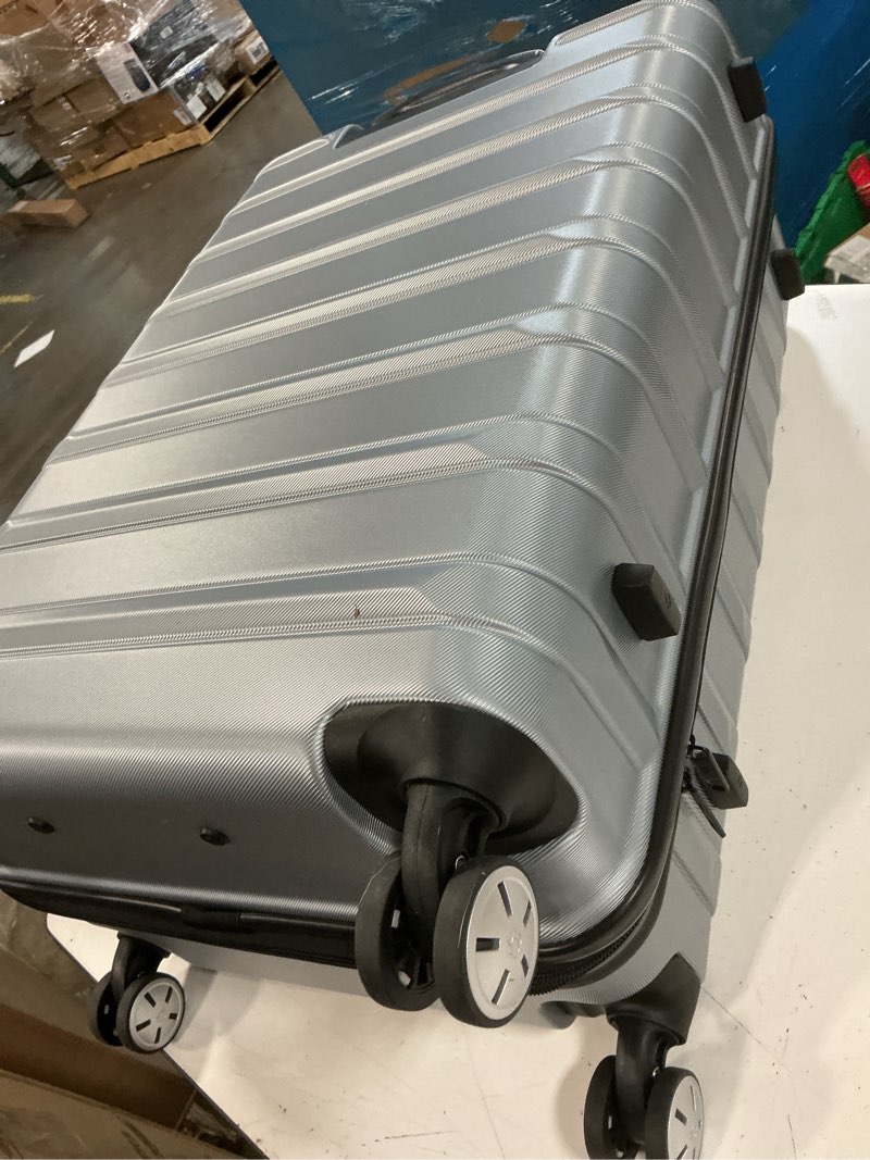 Condition photo showing New/Like New for samsonite omni 2 pro hardside expandable luggage with spinner wheels, pro 2pc set (co/m), arctic silver 2-piece set (carry-on pro/medium) arctic silver