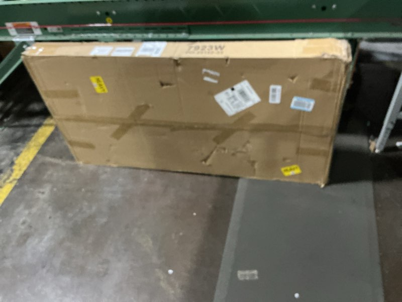 Condition photo showing As Is for SUPERJARE Vanity Desk with Drawers, 47 inch Computer Desk, Modern Simple Home Office Desks, Makeup Dressing Table for Bedroom - White and Gold, 7997G White and Gold 47 inch