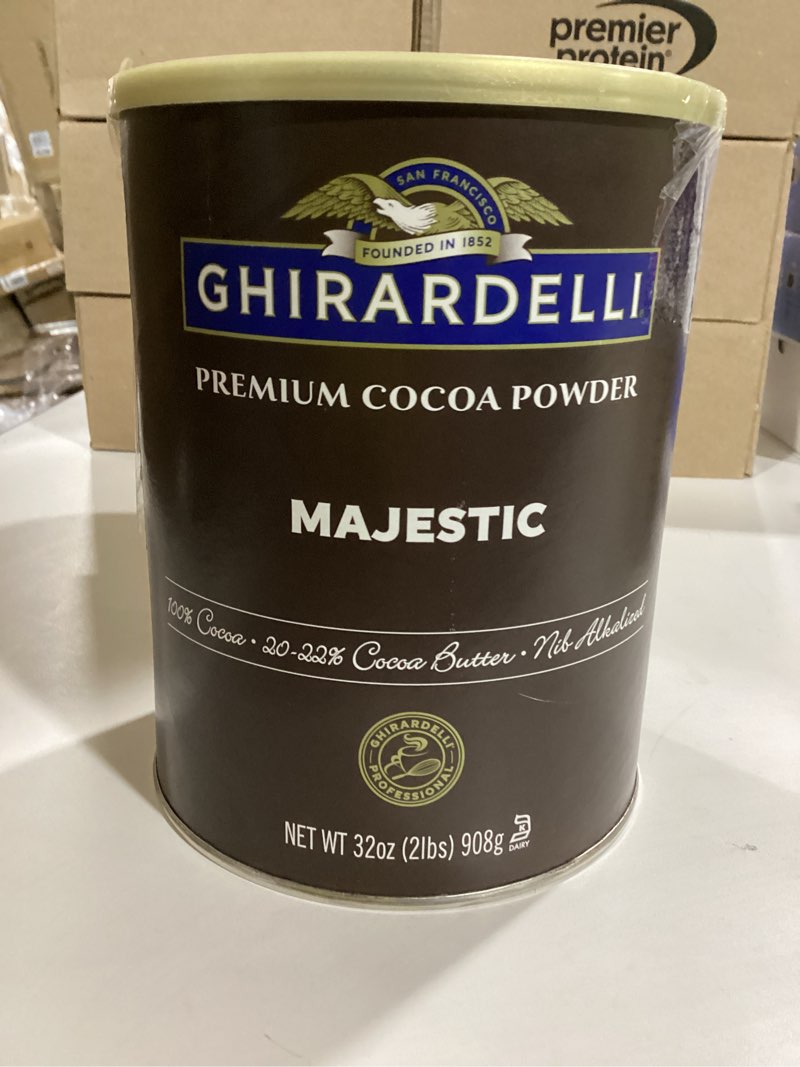 Condition photo showing New/Like New for Ghirardelli Majestic Dutch Processed Cocoa Powder, 2 lb