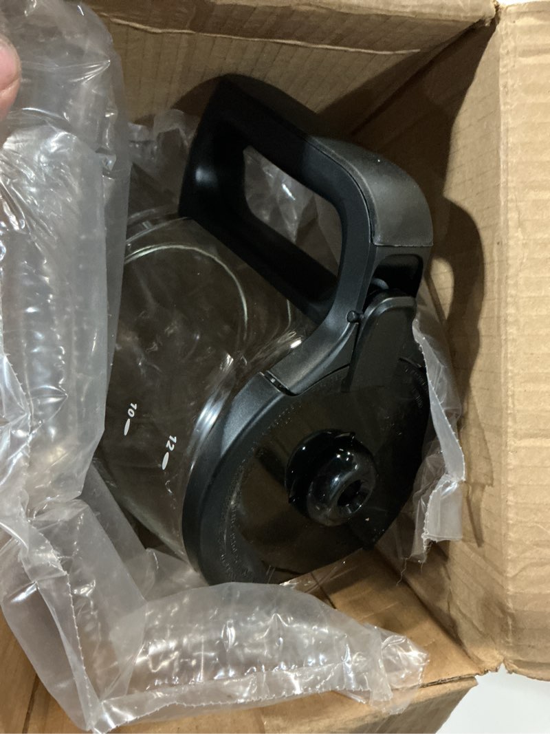 Condition photo showing Good Condition for 12-cup glass coffee carafe replacement for mr. coffee coffeemaker | compatible with mr. coffee lmx, tp, mmx, and msx series coffee makers. slim