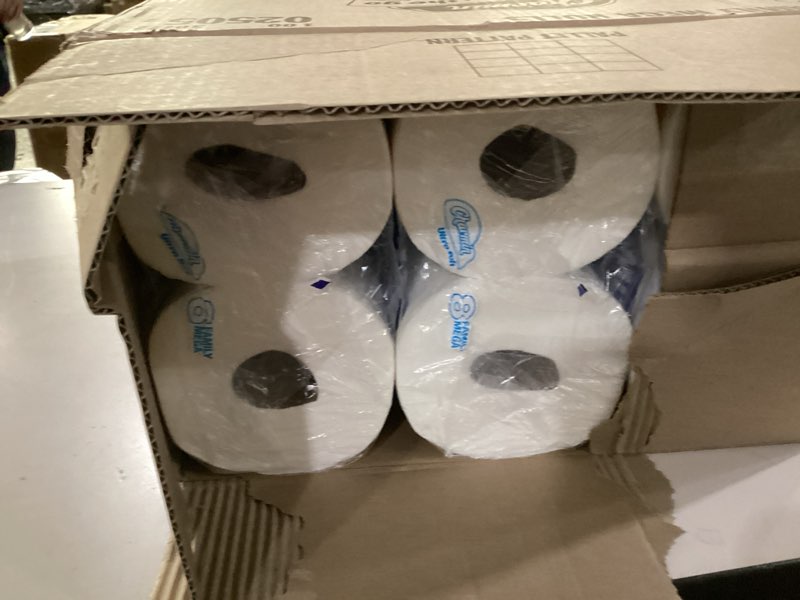 Condition photo showing New/Like New for Charmin Ultra Soft Cushiony Touch Toilet Paper, 24 Family Mega = 123 Regular Rolls, White Family Mega 24 Rolls (267 Sheets)
