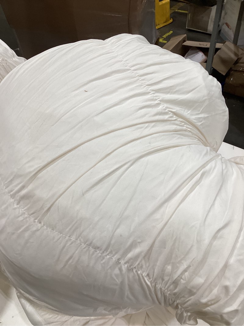 Condition photo showing As Is for comforter - queen size - ultra-soft - goose down alternative - premium 1800 series - all season warmth (queen, cream) queen 13 - cream