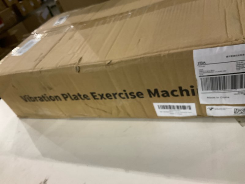 Condition photo showing New/Like New for Vibration Plate Exercise Machine, 130 Speeds Home Fitness Vibrating Plate for Lymphatic Drainage Weight Loss, 450 Lbs Capacity Full Body Workout Platform with Resistance Bands Bluetooth for Women Men