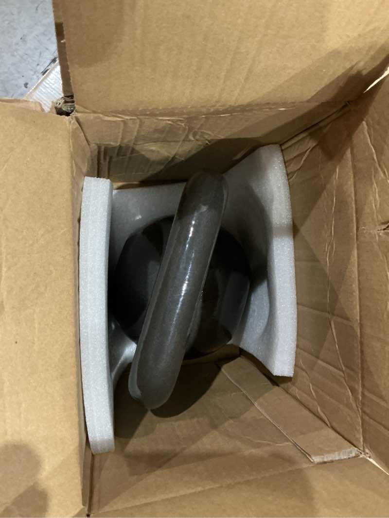 Condition photo showing Good Condition for amazon basics cast iron kettlebell for strength training, textured wide handle, black 50 pounds