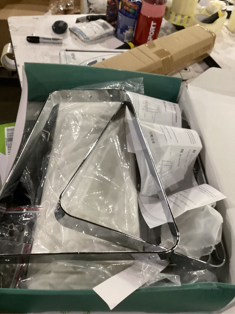 Condition photo showing As Is for jodsone pedicure foot rest for nails tech with soft cushion,pedicure stool,nail stand,detachable stainless manicure foot rest for home and salon use pedicure station