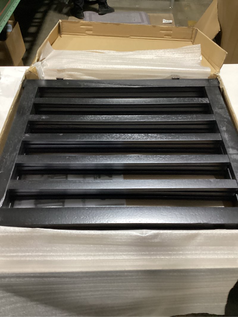 Condition photo showing Good Condition for LZRS 3-Panel Wooden Free Standing Foldable Dog Gate Indoor – 24" High,Step-Over Safety Pet Gate for Doorways, Stairs, Hallways, Indoor Dog Barrier for Small to Medium Dogs & Puppies, Black Black 24"Height-3 Panel