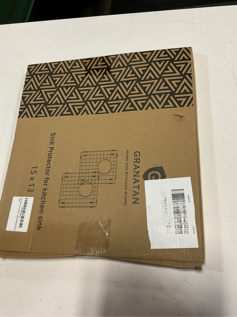 Condition photo showing New/Like New for Sink Protectors for Kitchen Sink, Stainless Steel Protective Grid 14.37 x 12.5 Inch, 2 Pack Sink Rack for Bottom of Sink 15x13 Gray