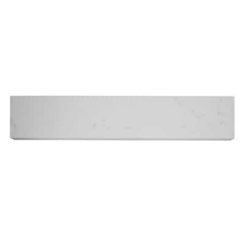 allen + roth 4-in h x 21-in l white natural marble bathroom side splash