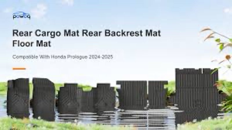 powoq Floor Mat Compatible with 2024 2025 Honda Prologue Cargo Mat Chevy Blazer EV Floor Liner Back 
