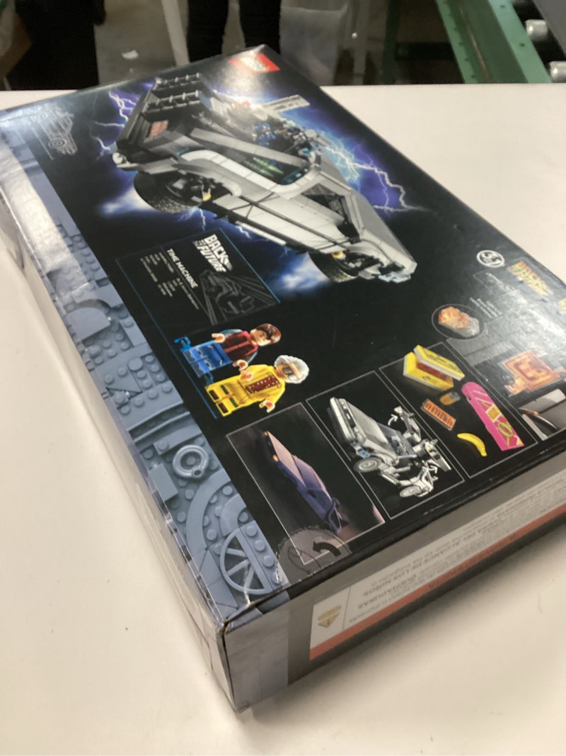 Condition photo showing New/Like New for lego icons back to the future time machine 10300, model car building kit based on the delorean from the iconic movie, perfect build for teens and adults who love to create standard packaging