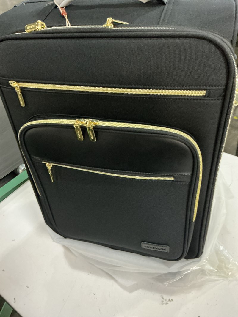 Condition photo showing New/Like New for lovevook carry on suitcase 22x14x9 airline approved,20 inch lightweight waterproof suitcases with 360° silent swivel wheels, tsa lock and compartment, large capacity travel suitcase black black 20 inch