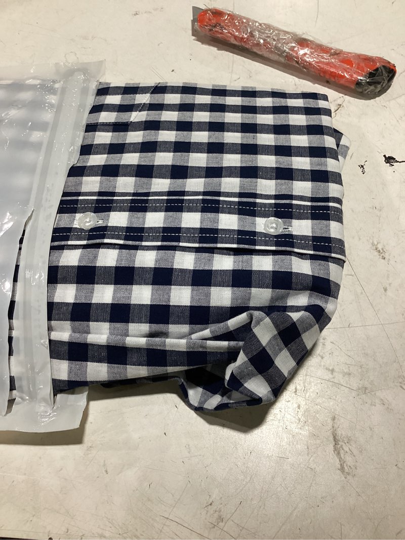 Condition photo showing Good Condition for hodo big and tall mens cotton button down shirt 5x-large big tall navysquare