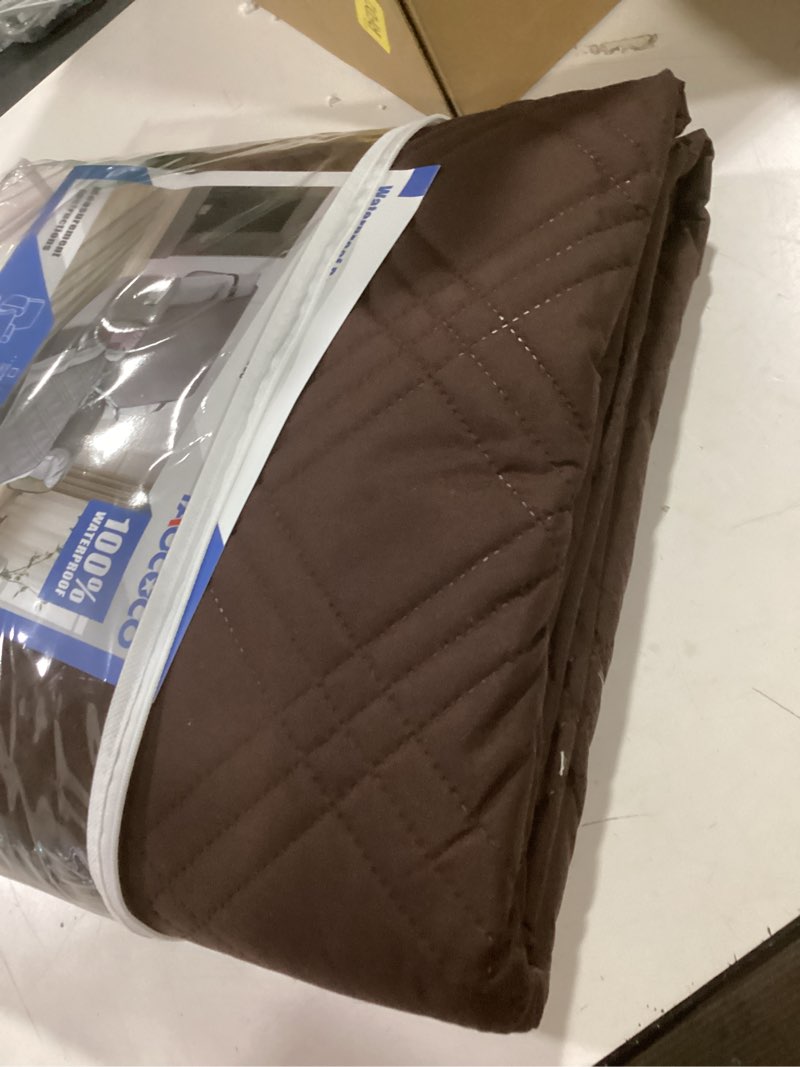 Condition photo showing Good Condition for TAOCOCO 100% Waterproof Recliner Chair Cover, Non Slip Covers for Recliner Chair with Pocket, Washable Reclining Chair/Furniture Protector for Kids, Pets(23.6'', Chocolate) Chocolate 23.6''