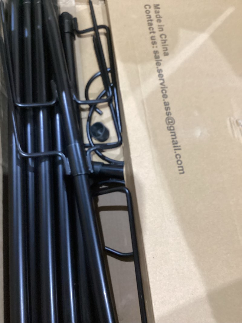 Condition photo showing Good Condition for double shepherds hooks for outdoor,2 pack 90 inch bird feeder pole with 5 prongs base,heavy duty shepherds hook,suitable for garden in hanging flower basket,lantern,bird nests (90 inch)