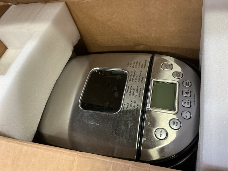 Condition photo showing Good Condition for KITCHENARM 29-in-1 SMART Bread Machine with Gluten Free Setting 2LB 1.5LB 1LB Bread Maker Machine with Homemade Cycle - Stainless Steel Breadmaker with Recipes Whole Wheat Bread Making Machine