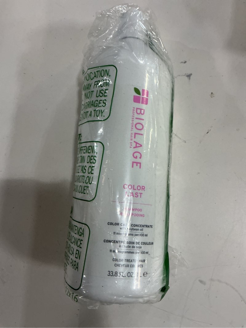 Condition photo showing New/Like New for Biolage Color Last Shampoo - For Color-Treated Hair, Nourishes, Strengthens, Hydrates and Adds Shine, Soybean Oil & Stearic Acid, Paraben & Mineral Oil-Free, Vegan 33.8 Fl Oz (Pack of 1)