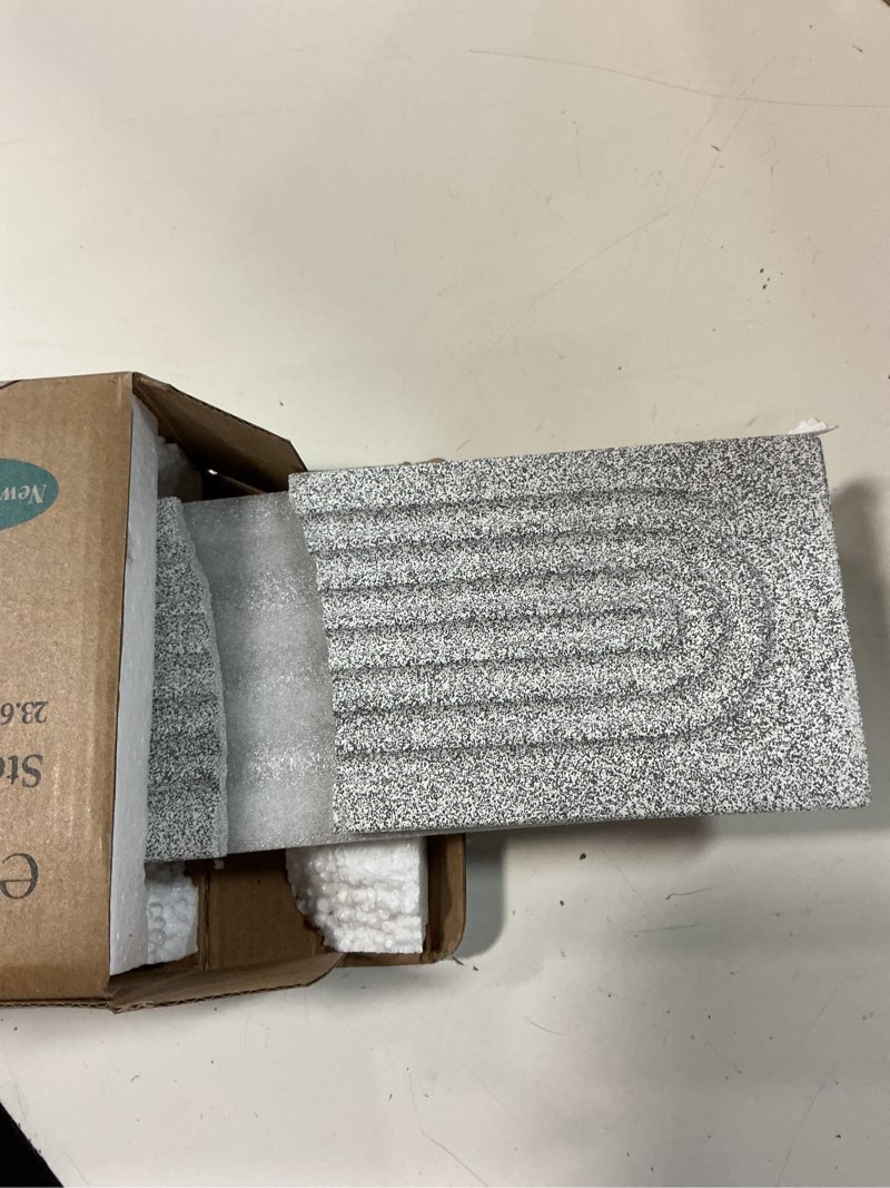 Condition photo showing As Is for stone kitchen sink faucet mat, premium upgraded diatomite drying stone mat & sink protector splash guard - prevent moisture drying stone tray for kitchen counter (23.6" x 3.9", dishwasher safe) stone 23.6" x 3.9"
