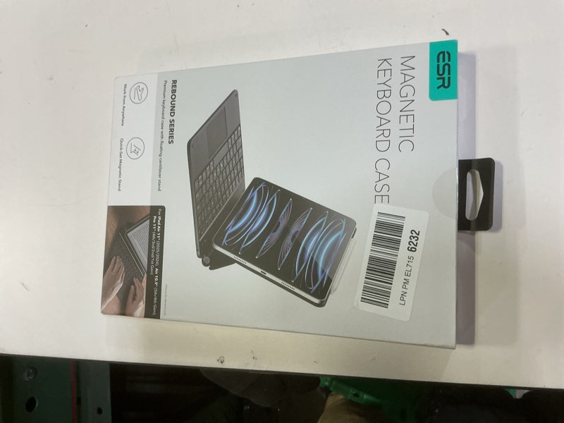 Condition photo showing New/Like New for ESR iPad Air 11 inch Case with Keyboard (M3/M2, 2025/2024), iPad Pro 11 (4th/3rd/2nd/1st Gen) & Air 5/4th Magic keyboard Case, Easy-Set Floating Cantilever Stand, Precision Multi-Touch Trackpad, Black iPad Air 11/5/4, iPad Pro 11(4th/3rd/2nd/1st Gen) Black